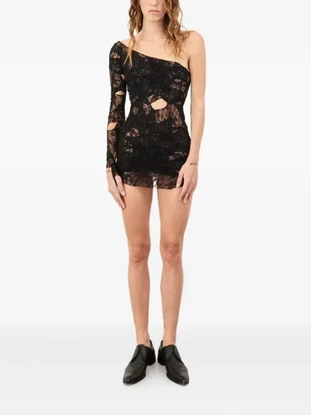 Rochie mini Oh Carla din dantelă de costum negru