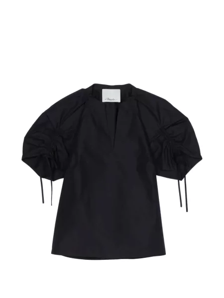 Топ 3.1 Phillip Lim с V-образно деколте синьо