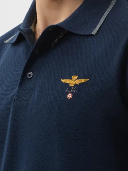 Поло Aeronautica Militare синее