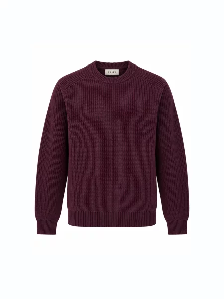 TRAPP Pulover burgundy roșu