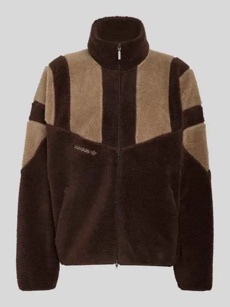 Kurtka teddy z wyhaftowanym logo Adidas Originals