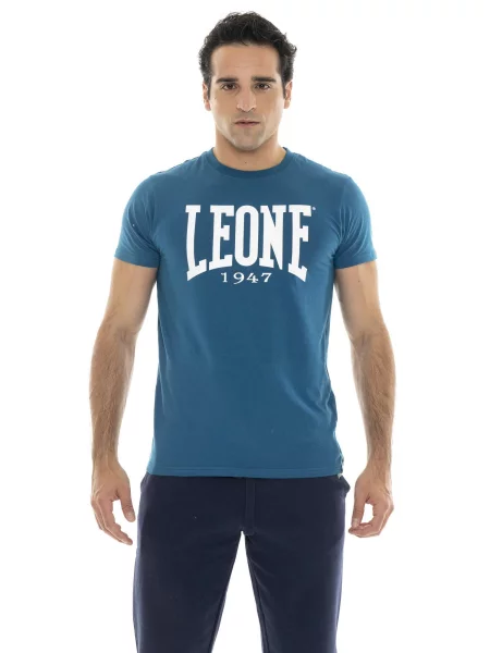 Leone Apparel koszulka z krótkim rękawem niebieska