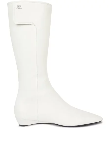 Botine Courreges fără toc alb