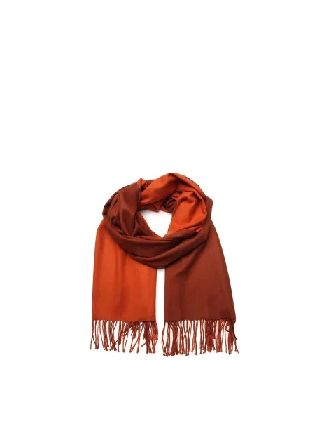 LuckyLOOK Шарф Комбінований верх помаранчевий