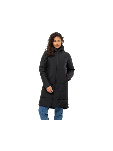 Dámský péřový kabát Jack Wolfskin Deutzer Coat black černý