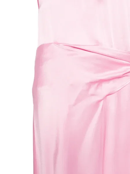 Kostiumas midi suknelė Msgm be rankovių iki kelių rožinė