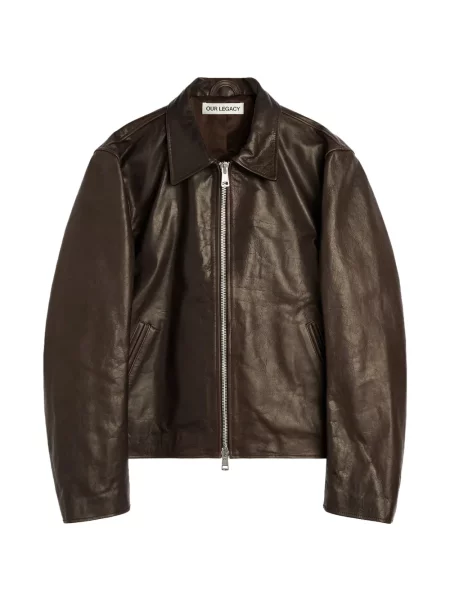 Geanta de piele Our Legacy maro