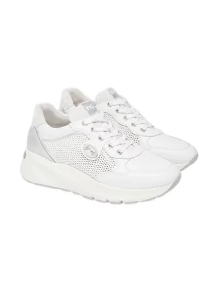 Sneakersy Nerogiardini skórzane białe