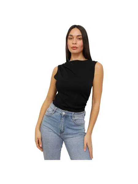 Top La Modeuse negru