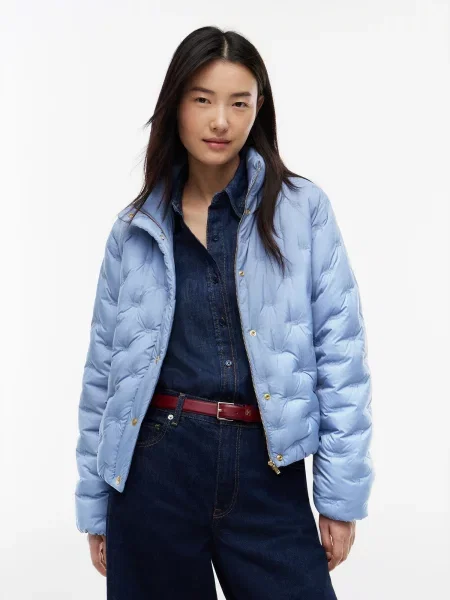 TOMMY HILFIGER Prechodná bunda svetlomodrá