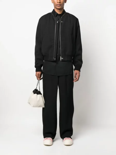 Vilnonė bomber striukė Jil Sander juoda