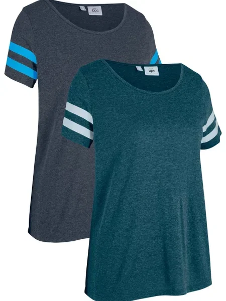 Lekki sportowy T-shirt 2 szt. szara