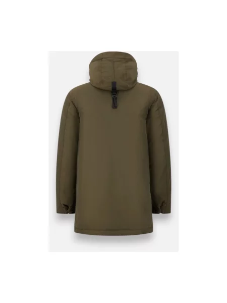 Długa parka Stone Island z kamieniami brązowa