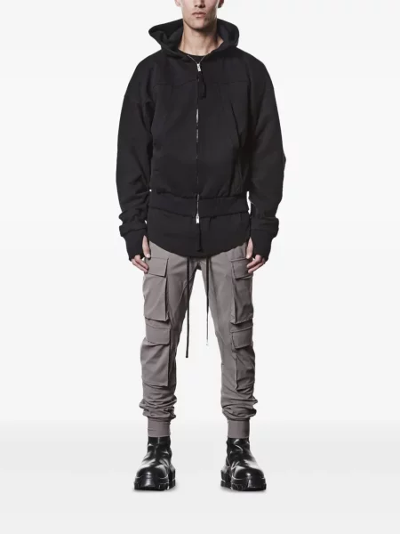 Pantaloni cargo Thom Krom cu cordon gri