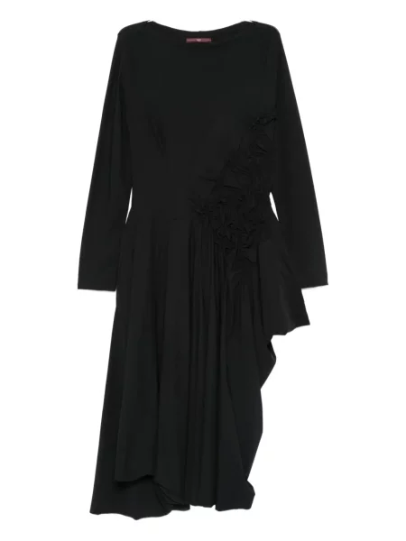 Sukienka High asymetryczna garniturowa czarna