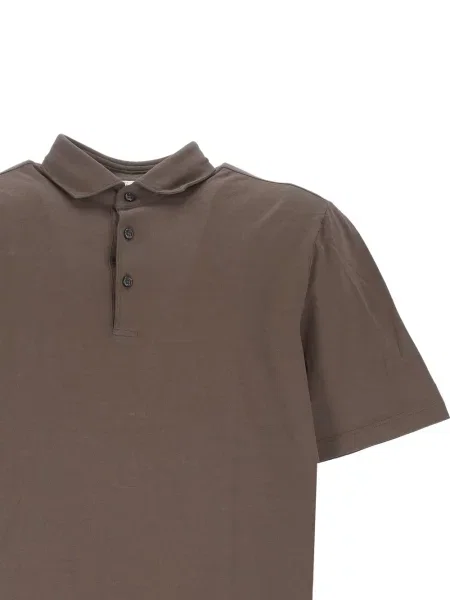 Scurt tricou polo Gran Sasso maro