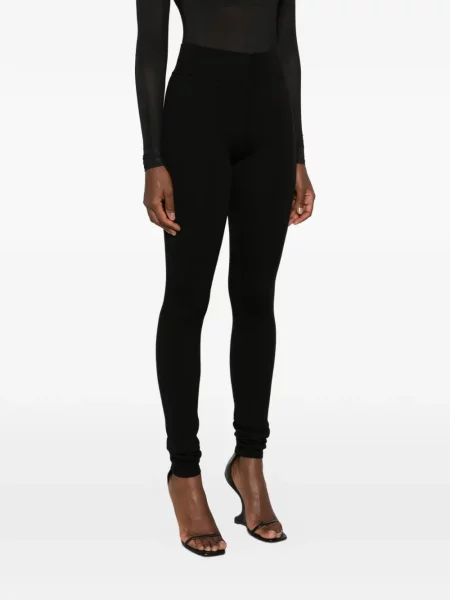 Leggings Rick Owens tricotate negru