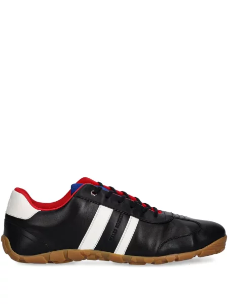 Sneakerși Wales Bonner din piele cu dungi negru