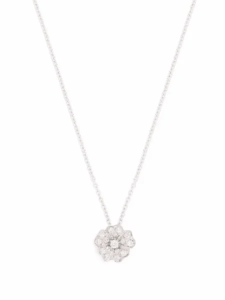 Colier Leo Pizzo cu model floral alb