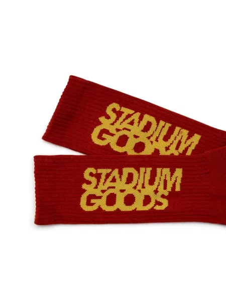 Ponožky Stadium Goods s autogramem červené