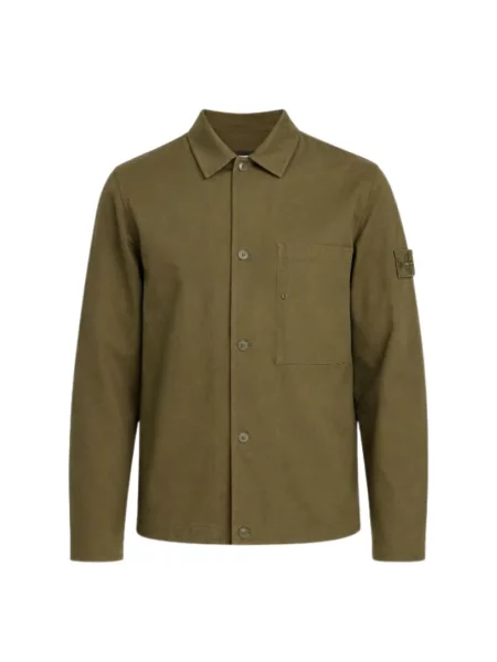 Lekka kurtka Stone Island z kamieniami zielona