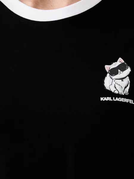Karl Lagerfeld тениска дамска от IKON черно