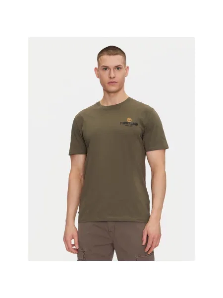 Timberland T-Shirt Regular Fit πράσινο