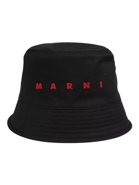 Czapka Marni z twillu czarna