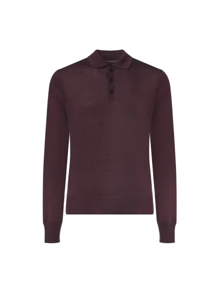Sweter Emporio Armani wełniany czerwony