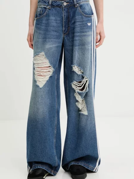 Adidas Originals jeansy 0 niebieski