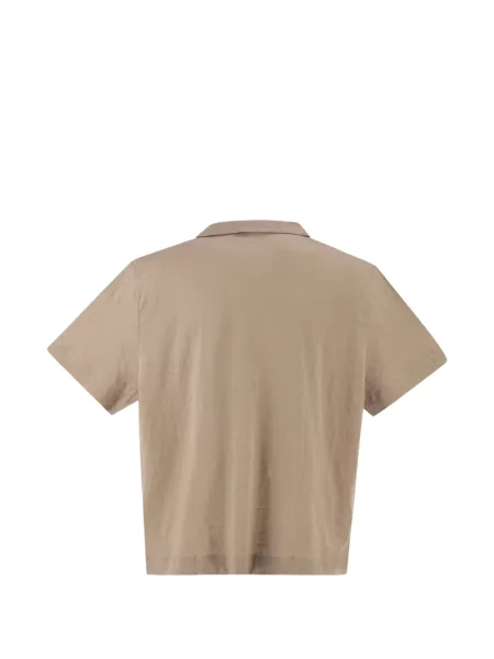 Ošišano polo majica Majestic Filatures s V-izrezom