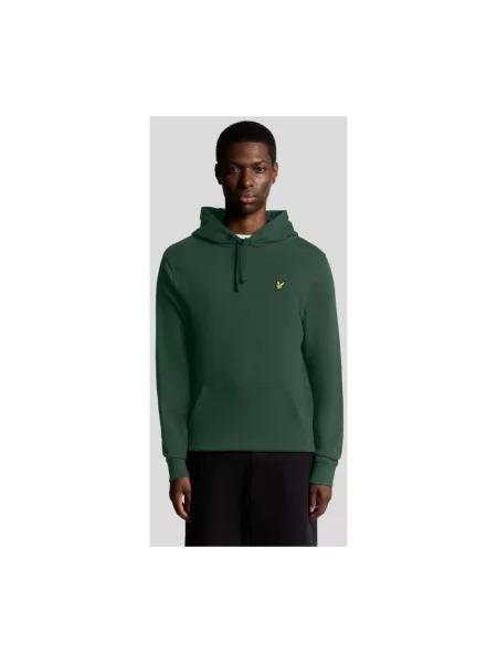 Bluza z kapturem Lyle & Scott zielona