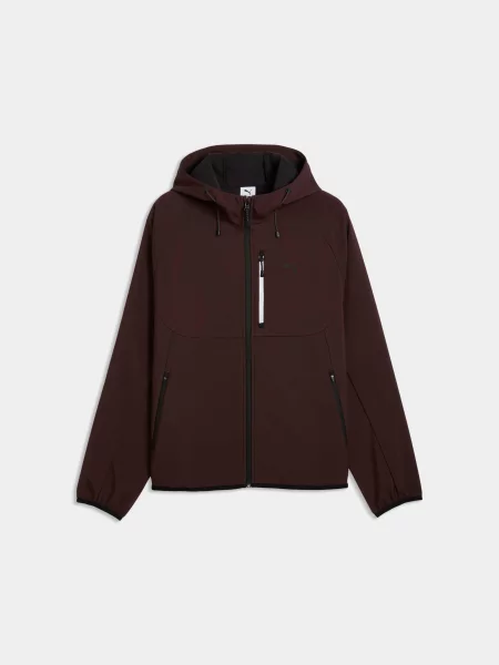 Демісезонна куртка PUMA Tech Softshell Jacket комбінований верх коричневий