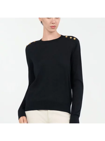 Sweter Roberto Cavalli wełniany czarny