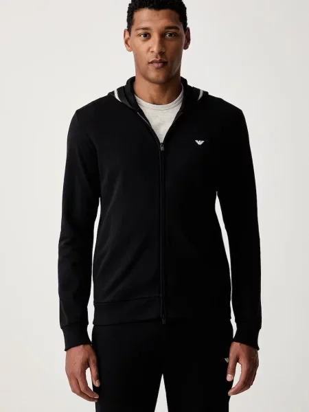 Emporio Armani Underwear hanorac de loungewear pentru bărbați cu negru