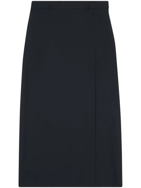Fustă Balenciaga cu crăpătură negru