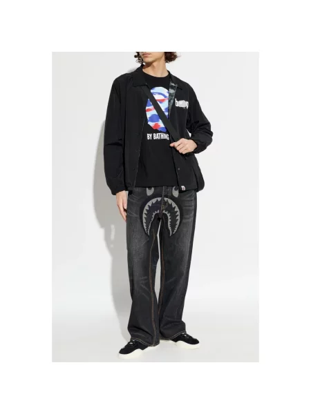 Kurtka A Bathing Ape® z logo czarna