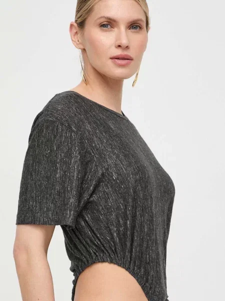 Lněné body Pinko šedá