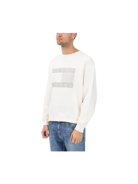 Bluza Tommy Hilfiger z przetarciami biała