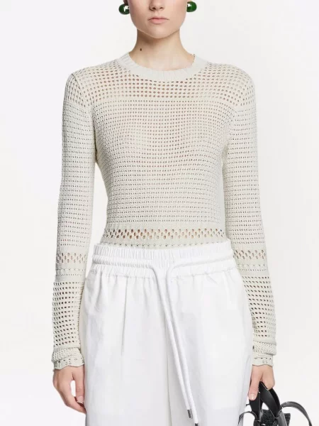 Hedvábný top Proenza Schouler White Label bílý