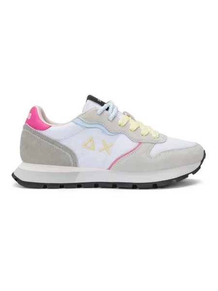 Sneakersy Sun68 skórzane białe