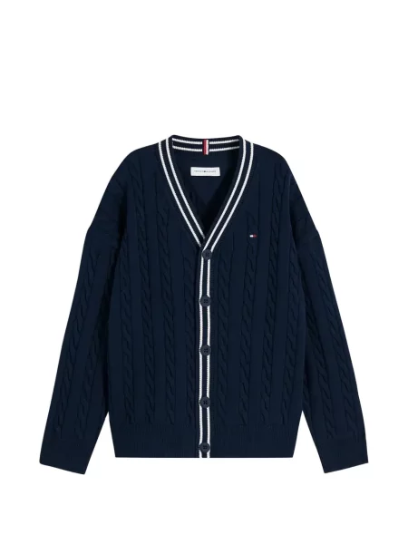 Dětské kardigan Tommy Hilfiger modrý