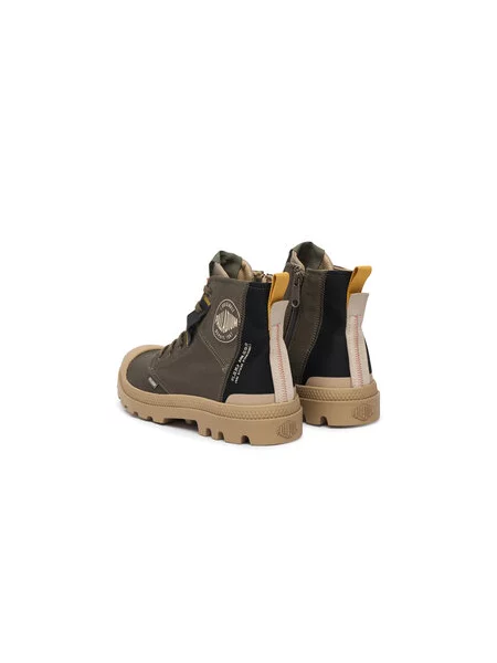 Žygio batai Palladium Pampa Hi Layer Zip ruda