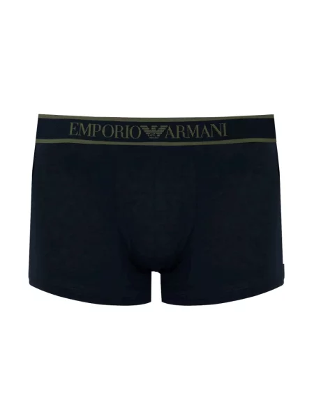 Majtki Emporio Armani Underwear ze stretchu z logo zielone