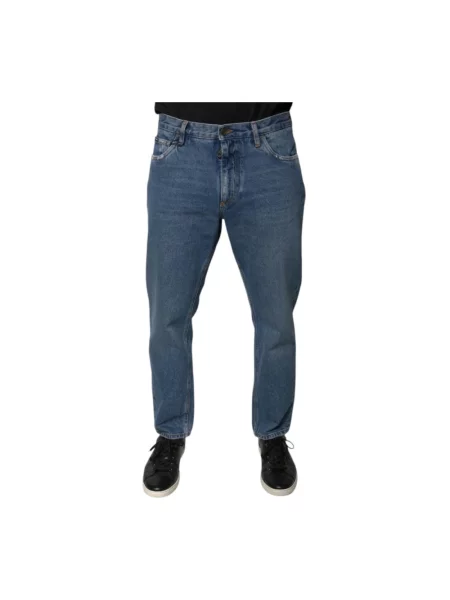 Szerokie jeansy Dolce And Gabbana niebieskie