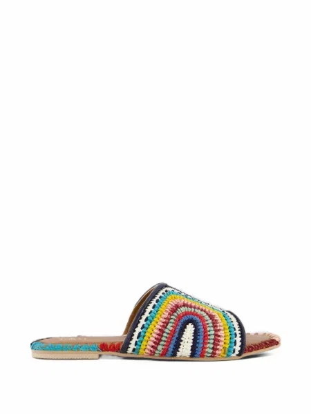 Papuci de casă Toral Shoes tricotate albastru