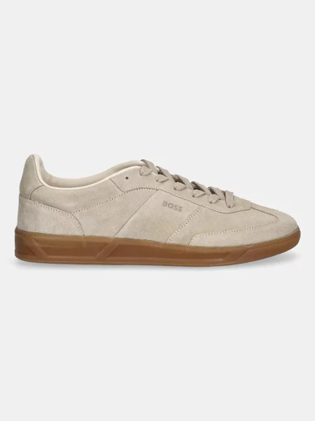 BOSS sneakersy zamszowe Brenta beżowy