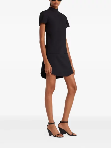 Rochie mini Courreges scurtă de costum negru