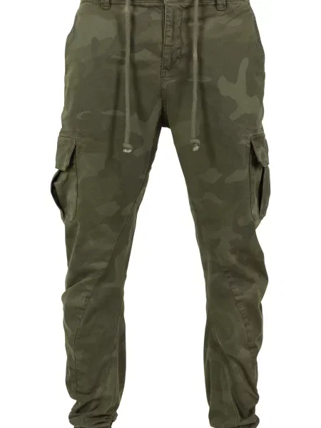 Běžecké cargo kalhoty Uc Men zelené