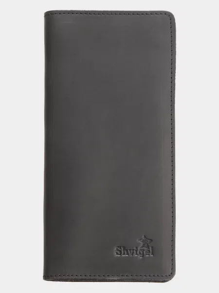 Кожаный кошелек Shvigel черный